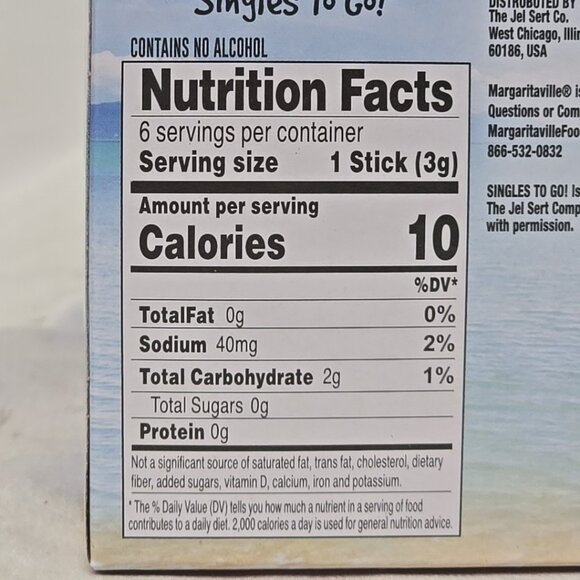 Margaritaville Caribbean Fruit Punch Drink Mix Zero Sugar 6 Pack 36 Total Count - Picture 7 of 8